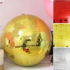 20-Inch wide Large Glass Hanging Party Disco Mirror Ball Wedding Decorations