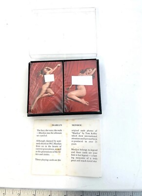 1976 MARILYN MONROE  Double Deck Playing Cards Tom Kelley Studios UNOPENED