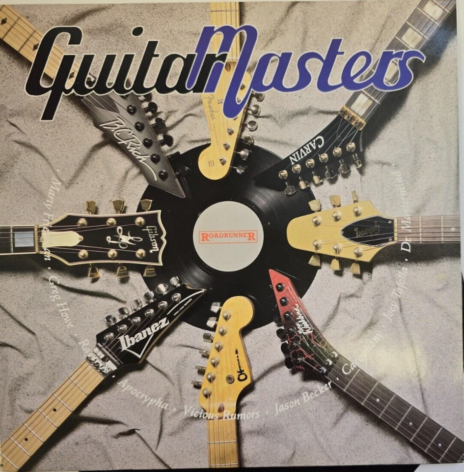 Guitar Masters LP Album vinyl record 1989 heavy metal compilation Various Artist Foto 3 de 4