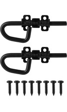 Style Spring Locking Barrel Bolts Door Latch Hardware for Sheds, Gates and more.