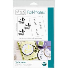 THERMOWEB GINA K DESIGNS FOIL-MATES 12/PKG YOU'RE INVITED-000943180265
