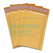 1-3000 #000 4x8 Kraft Bubble Pad Mailers Self Seal Envelopes 4"x8" Secure Seal