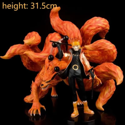 Naruto Uzumaki Tailed Beast Mode Kyubi Kurama Model Statue Action Figure Naruto