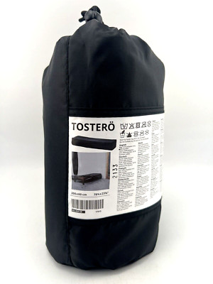 Ikea TOSTERÖ TOSTERO Waterproof Cover for Chaise Black 78 3/4'' x 23 5/8'' New