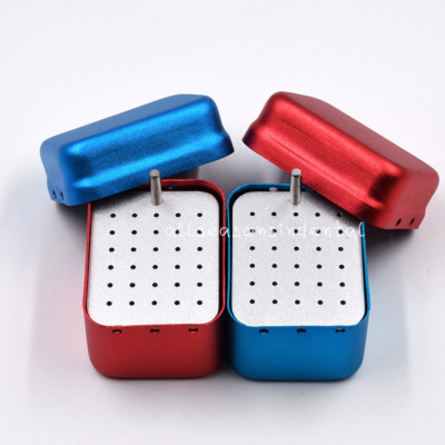 1Pcs 30Holes Dental Autoclave Burs Holder Stand Disinfection Box Sterilizer Case