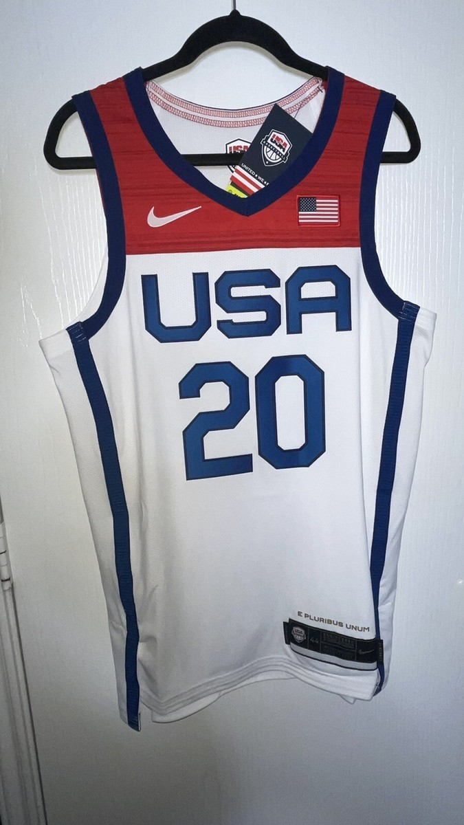 USA 2020 Olympics Home Authentic Nike Vaporknit Jersey Size 48 L