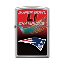 Zippo 29518 New England Patriots Super Bowl LI Champions HP Chrome Lighter