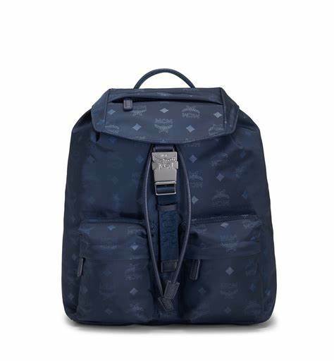 mcm dieter monogrammed nylon backpack