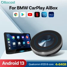 CarPlay Ai Box for BMW Vehicles, Multimedia Video Ai Box, QCM 6125, 4GB+64GB