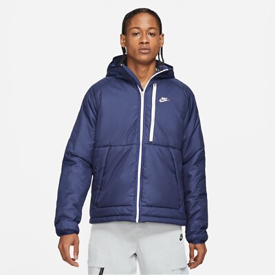 Mens Nike Therma Fit Legacy Hooded Jacket XXL Navy DD6857 Mens Nike Therma Fit Legacy Hooded Jacket XXL Navy DD6857