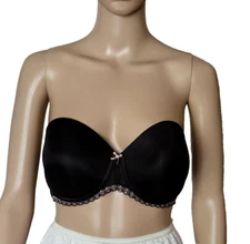 b.tempted Bra 954108 Faithfully Yours Lace Trim Padded Strapless Underwire 36D