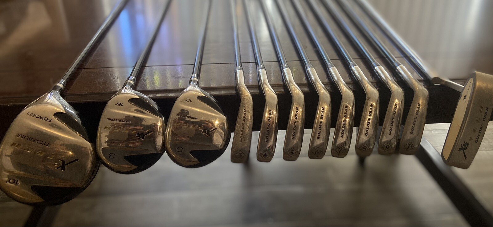 Complete Men's Golf Set Golden Bear XS Tech w/ Bag Woods Irons Putter