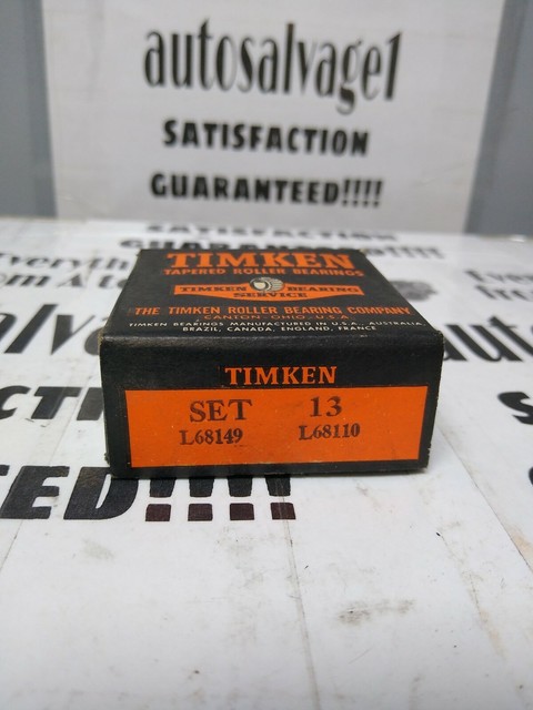 Timken L68149-L68110 Tapered Roller Bearing Cone/Cup Made in USA