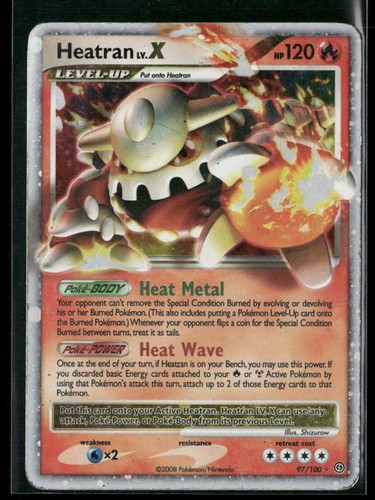 Pokemon TCG Heatran LV.X 97/100 Stormfront 2008