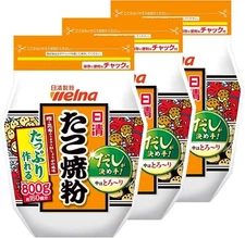 Nissin Foods Takoyaki Flour 800g x 3 Bags Set from Japan