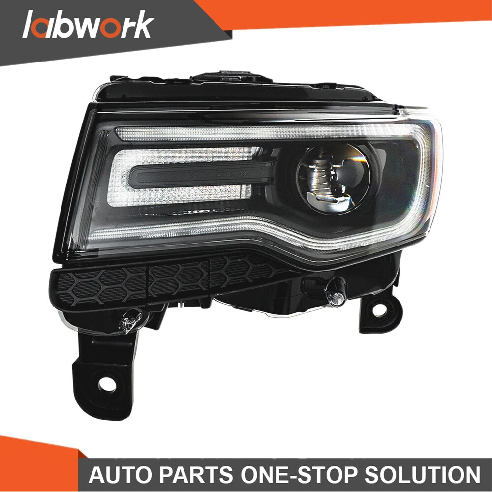 Labwork Headlight For 2014-15 Jeep Grand Cherokee SRT HID Black 