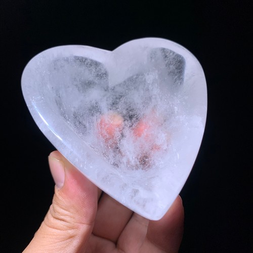 269g Natural white crystal Quartz hand Carved ashtray crystal Reiki healing - Picture 4 of 12