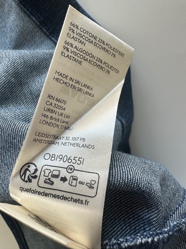 Anthropologie Pilcro dunkle Waschung Denim Midi Bleistift Stretch Rock geteilter Saum Größe 4 - Bild 11 von 12