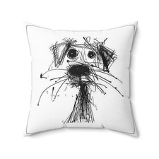 Dog Polyester Square Pillow