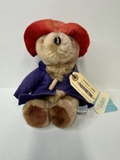 1975 Vintage Paddington Bear 10" Plush Eden Darkest Peru London England With Tag