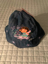 DORA THE EXPLORER DENIM HAT NWT NICK JR NEWBORN/INFANT COTTON