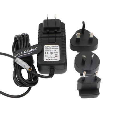 Universal AC Power Adapter Cable FFA 0S 304 2 Pin US UK EU AU for Z Cam E2 6.5ft