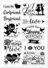 Valentine Love Sentiments Stamps