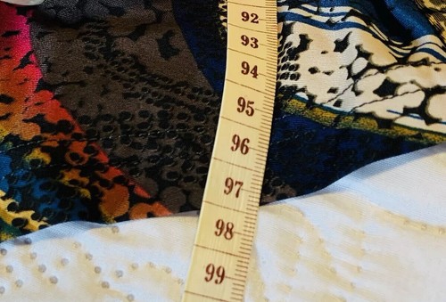 Quick Brown Fox Women’s Dress, Black, Yellow , Blue Stretchy - Size L -soft - Picture 12 of 12