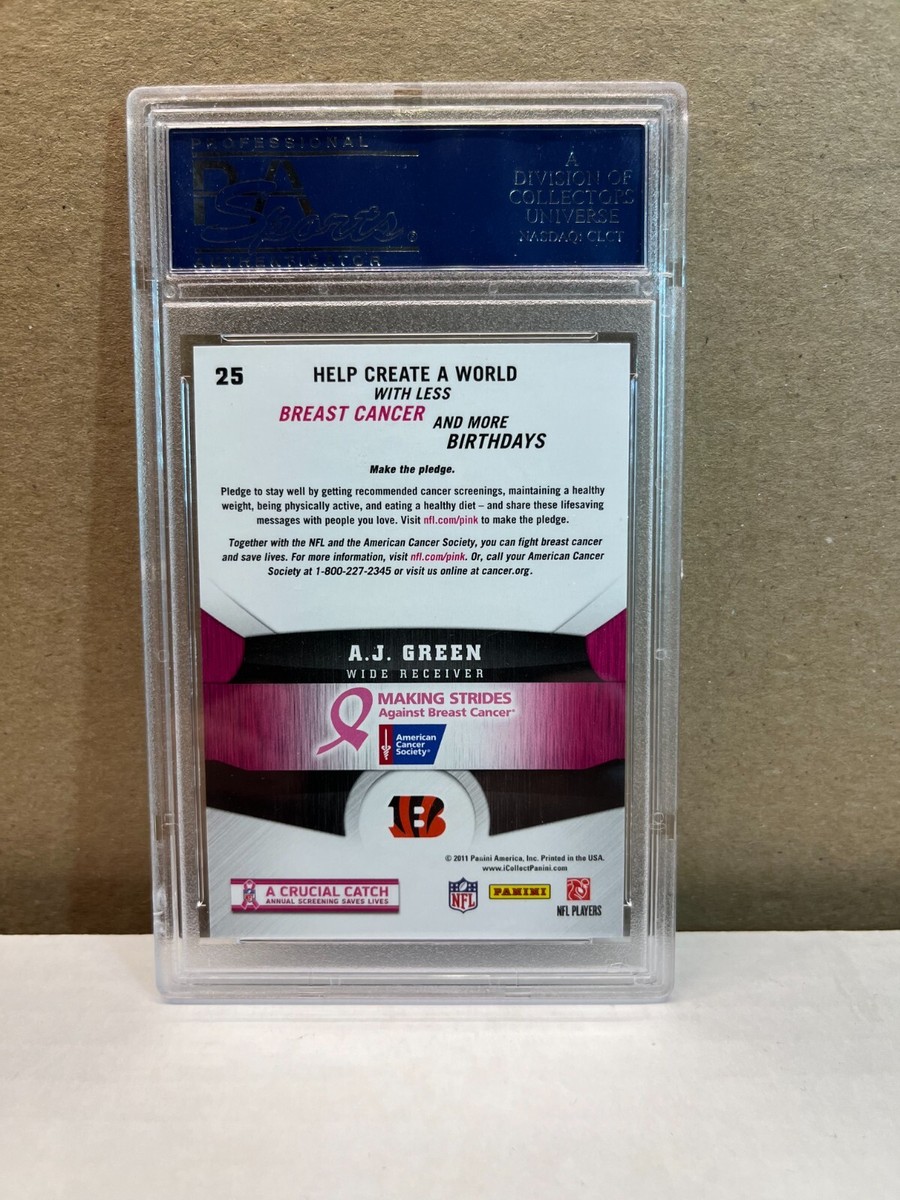 2011 Gridiron Gear Orientation Breast Cancer Awareness AJ Green