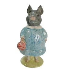 Beatrix Potter PIG WIG Beswick Peter Rabbit PIG Figurine Vintage Ⓒ 1972
