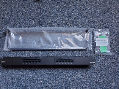 Leviton Cat 5e 12 Port 69586-U12 Black Patch Panel Brand New