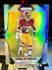 2017 Samaje Perine Panini Prizm Silver Prizm Rookie Card #255. rookie card picture