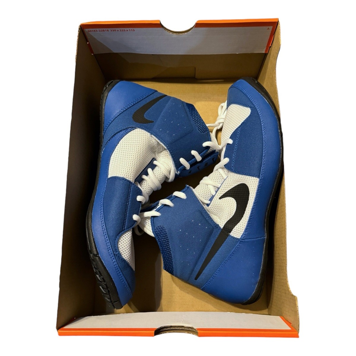 Nike Fury Wrestling Shoes Mens 10.5 Blue MMA Boxing Shoes Sneakers AO2416-401 Nike Fury Wrestling Boxing MMA Combat Shoes Mens Size 9 Team  main image 3