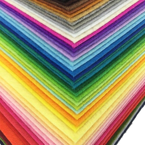 42pcs Felt Fabric Sheet 4"x4" Assorted Color DIY Craft Squares Nonwoven 1mm - Picture 7 of 8