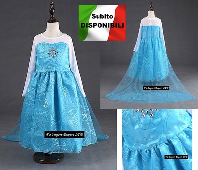 Frozen - Kleid Karneval Elsa Dress Up Elsa Kostüme Cosplay 789007TU