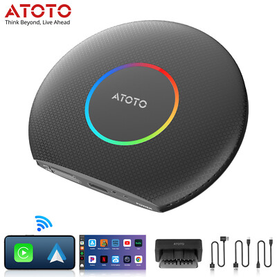 ATOTO Wireless CB6 Carplay AI Box Android Auto iOS Adapter mit OBD2 Car Scanner