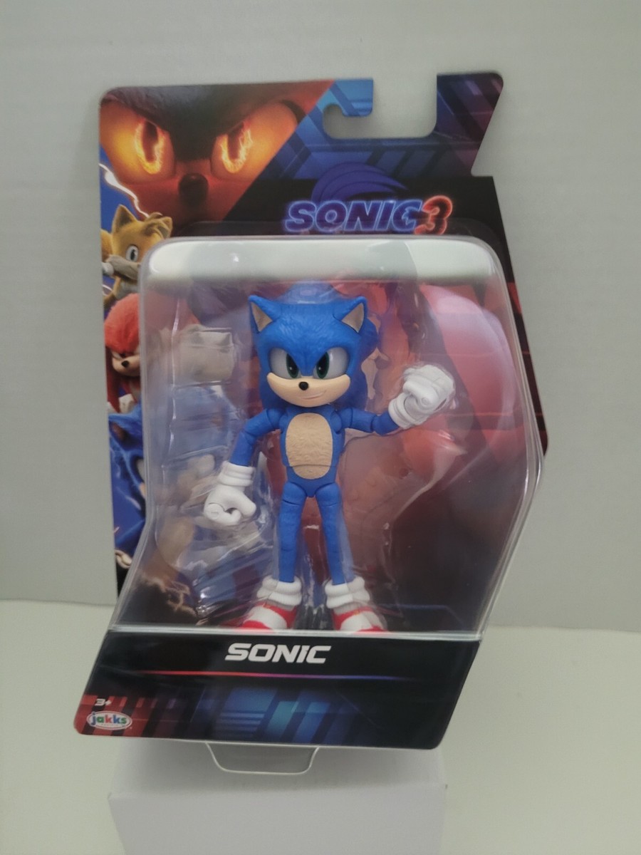 jakks pacific スーパー ソニック フィギュア sonic3 Amazon.com: JAKKS Pacific Sonic The Hedgehog 3 Movie 2.5