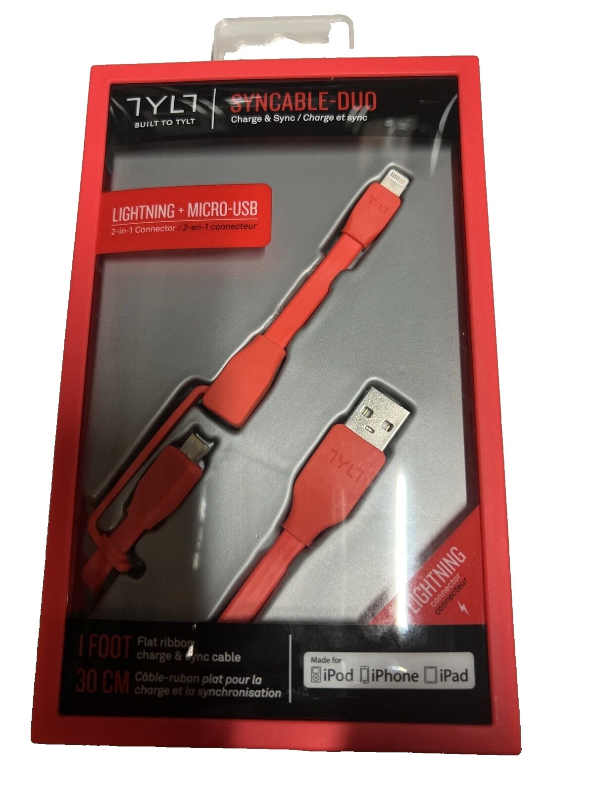 Teléfono Celular Negro TYLT Cables USB