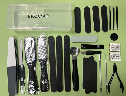 Professional Pedicure Kit Tools Foot Scrubber Foot Care Kit Callus Remover - Picture 2 of 8