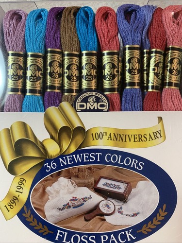 DMC Embroidery Floss 100th Anniversry Collector's Pack 36 Skeins Newest Colors - Picture 3 of 4