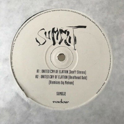 Summit - United Cry Of Elation 12'' Vinyl Trip Hop Ambient Radar Records 1996 