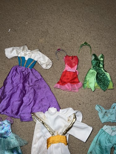 Disney Princess Barbie Size Doll Dress, Gowns Jewelry Tiara Cinderella Belle Ect - Bild 5 von 6