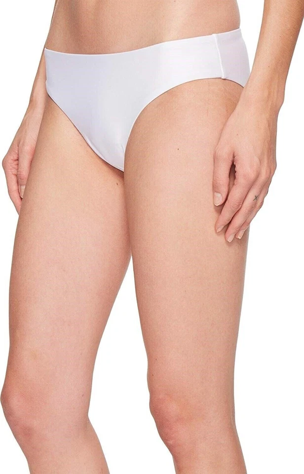 Pantalones de bikini retro Splendid X7008 para mujer lisos Art Deco, blancos, M Foto 2 de 4