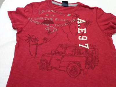 American Eagle Outfitters, Maroon   T Shirt  Size Small Athletic Fit 