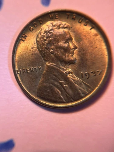 (1)  1937 P 1937P UNC Lincoln Wheat Ear Cent See ALL pics for closeups  #71ABC