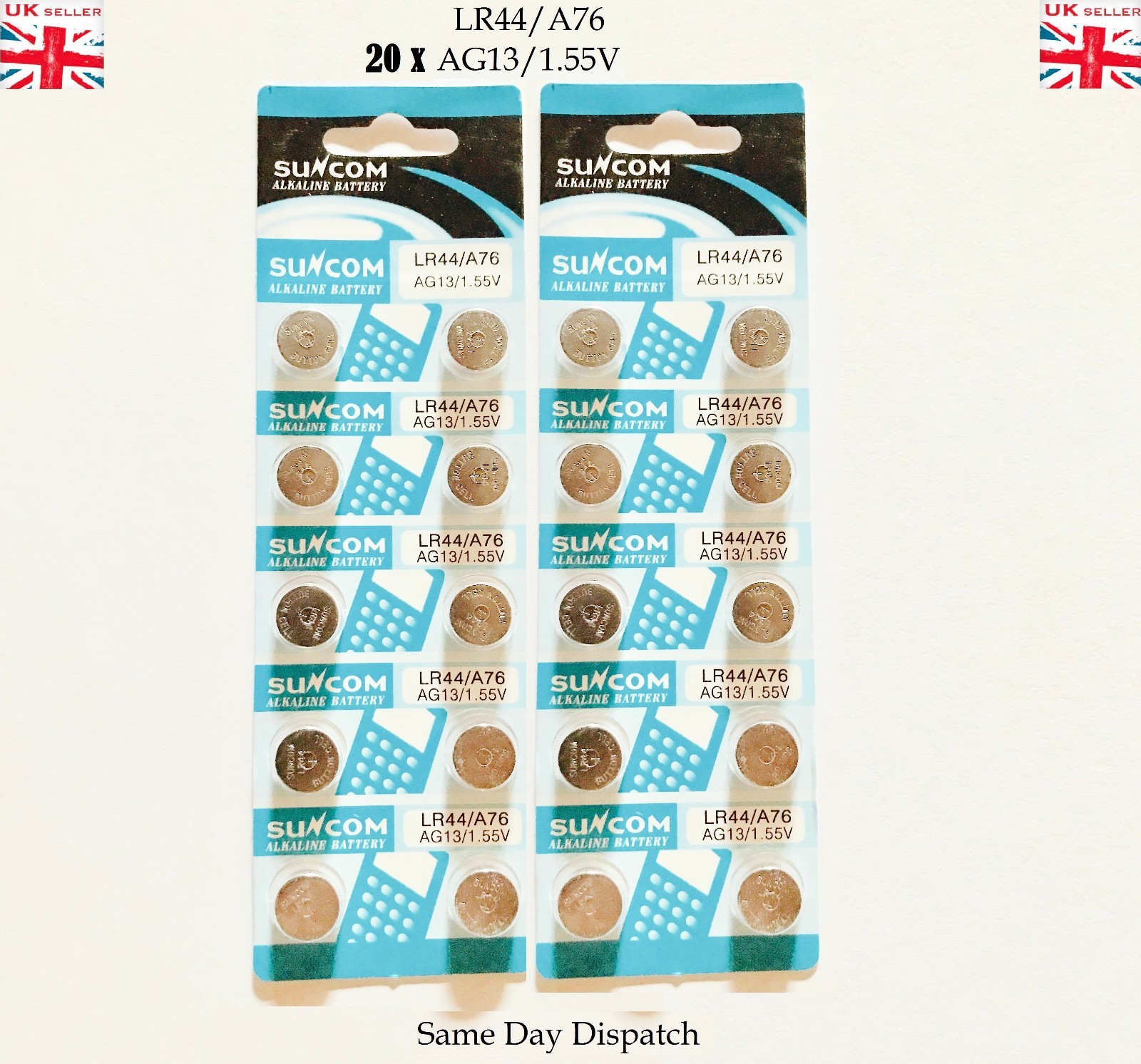 Batterie AG13 10 Batterie A Bottone AG13/LR44/357/A76 - Alcaline, Alta Qualità, Per Piccoli Dispositivi Batteria Lr44 - Foto 7