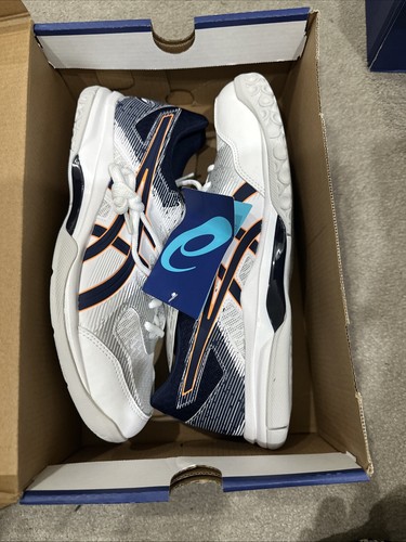 Asics Gel Rocket 9 White/Peacoat Men’s Uk Side 8 (Last Pair) - Picture 8 of 8