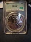 1989 American Silver Eagle Coin - CAC  MS69