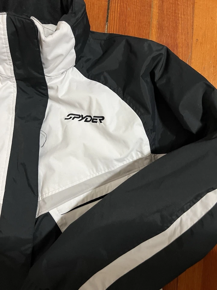 Женская куртка Spyder размер 12 США черная белая - Изображение 3 из 4