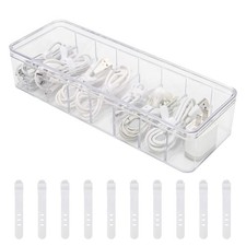 Cable Organizer Storage Plastic Cable Cord Management Power Cord Organizer Ca...